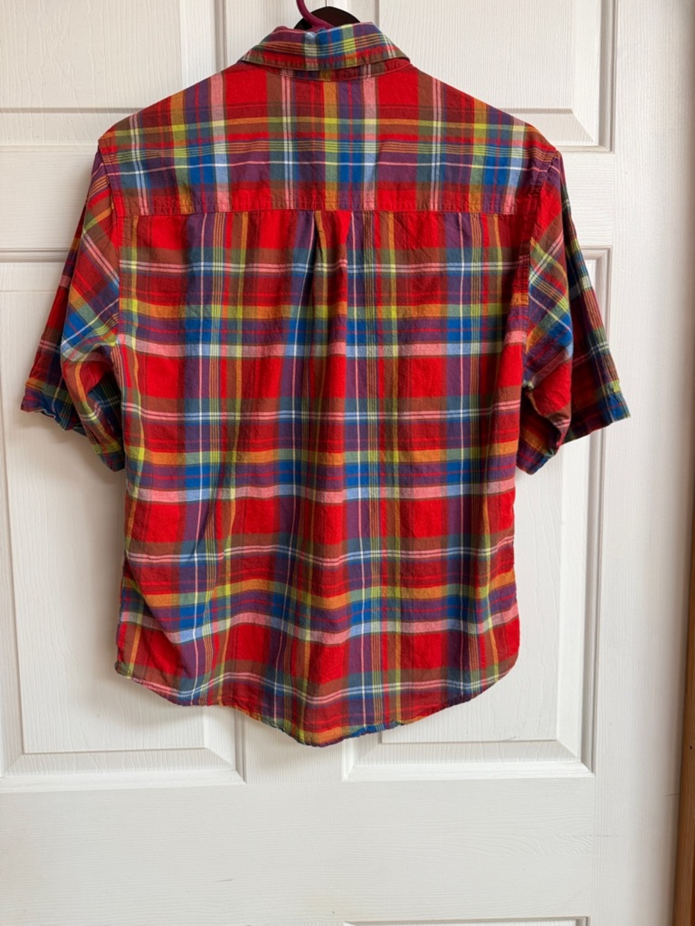 Woolrich Red Plaid Short-Sleeve Button-Down Shirt - Picture 2 of 4